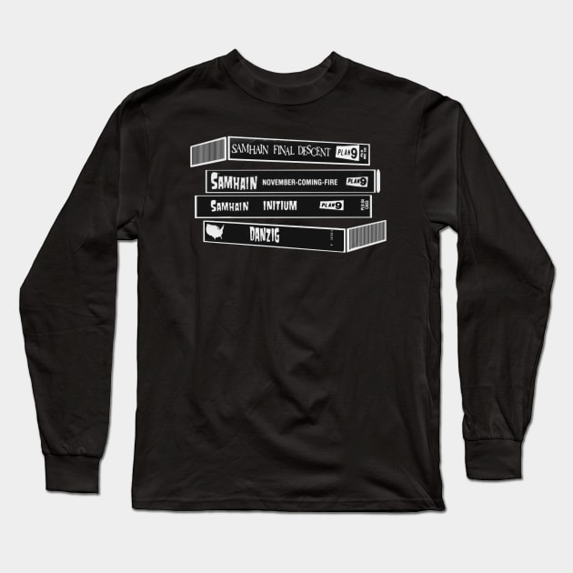 80’s All Hallows Stack Long Sleeve T-Shirt by blinky2lame